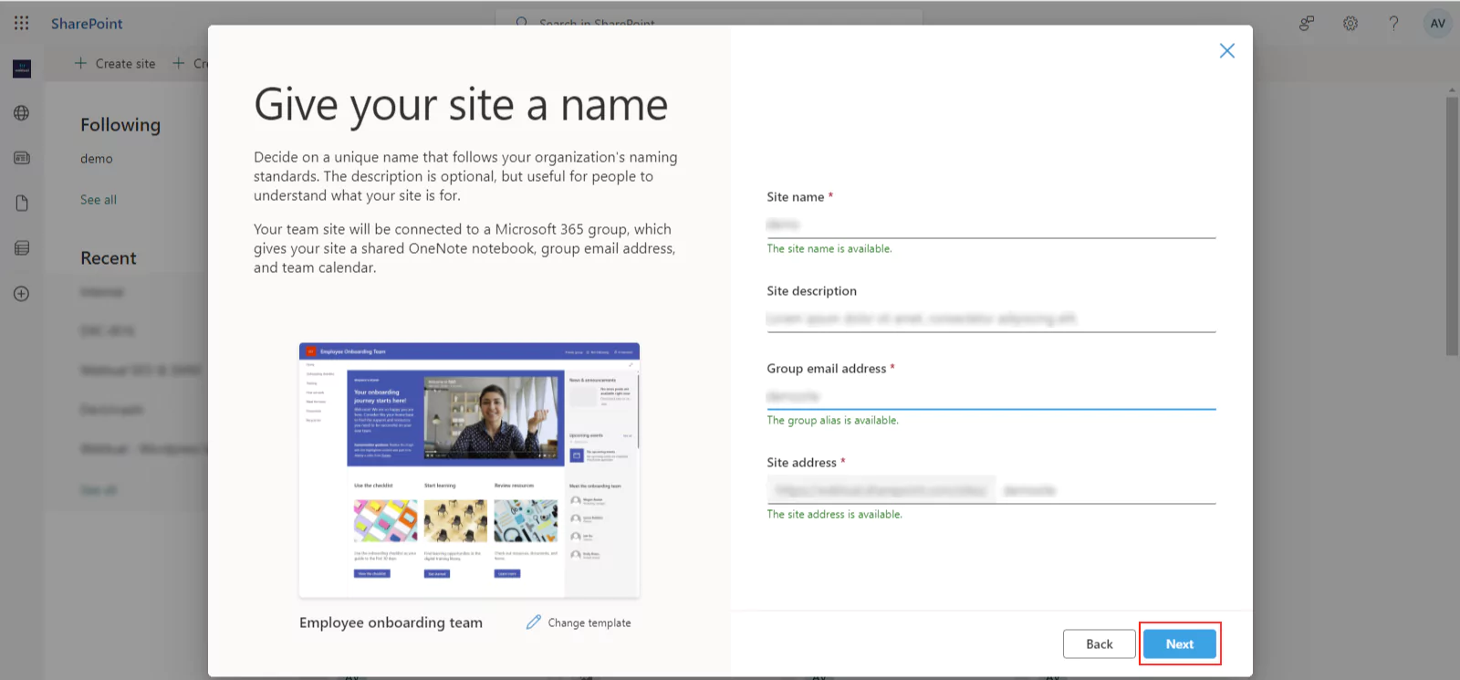 sharepoint-site-create-stap-6